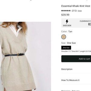 Essential Khaki Knit Vest